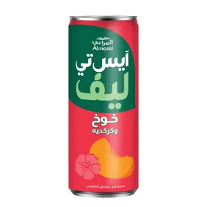 المراعي ايس  ليف خوخ وكركدية  240مل